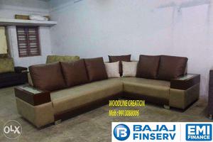 Designer leather sofa set No hidden cost