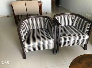 Designer lounge chairs with DDecor premium fabric