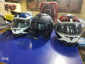 Fast track Black And White Full-face Helmets