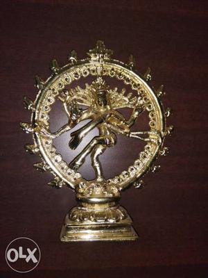 Gold-colored Hindu Deity Figurine