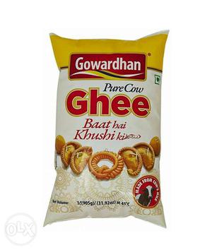 Gray And Yellow Gowardhan Ghee Pack
