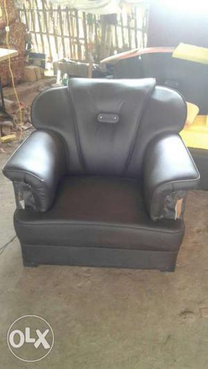 Gray Velvet Sofa Chair