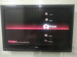 Haier LCD tv old but look new in condition.