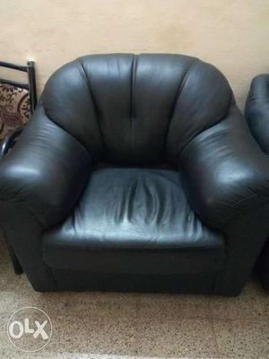 High quality leather single sitting sofa no