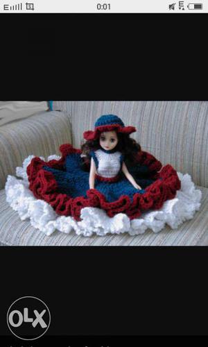 Many designs in woolen doll