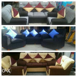 Marvellous combination sofa sets with cushions