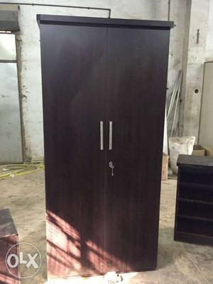 New 2 door engineered wood wardrobe with warranty