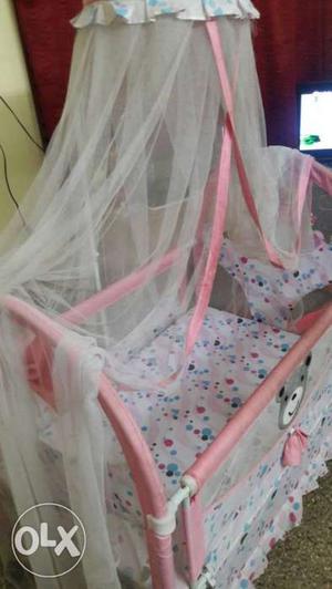 Newly born baby cot in good condition hadly used