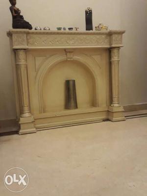 Pearl white antique Fireplace Frame