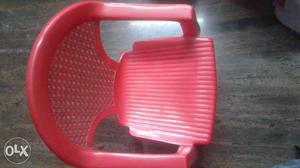 Plastic 2 chairs red good condition