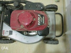 Red And Gray HRJ Push Mower