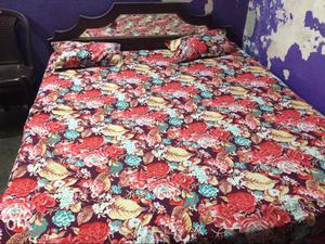 Red, Teal, And Yellow Floral Bedding Set