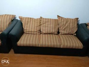Two three seaters sofa + one two seater sofa