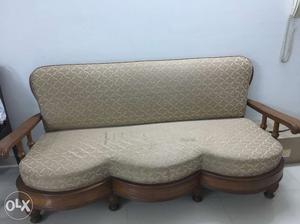 Vintage sofa set of orignal teak wood maharaja