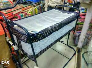 White And Blue Portable Bunk Bed
