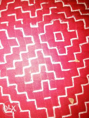 White And Red Printed Cloth