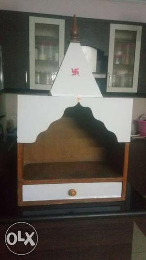 Wooden Mandir (temple) for home