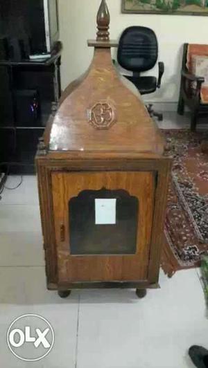 Wooden mandir with drawer