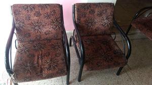 Wrought Iron Sofa Set (3+1+1) without centre table