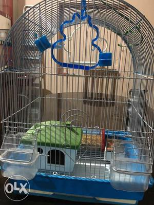 1 month used Bird Cage with 2 swings,1 Little egg