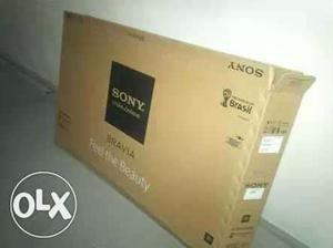 Brown Sony Bravia Cardboard Box