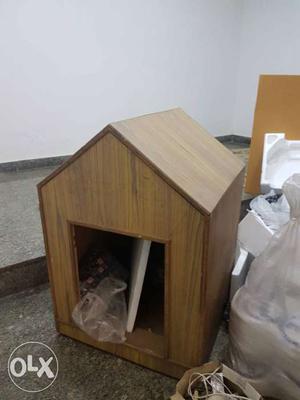Brown Wooden Dog house