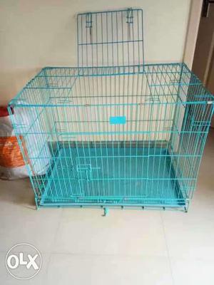 Green Wire Kennel Cage