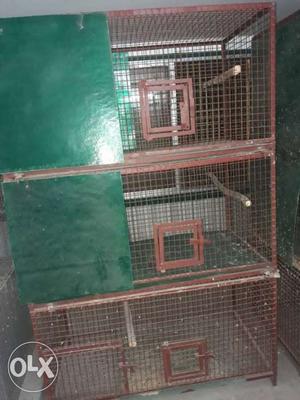 Iron frame cage size 4 2 2 each  zero 7 three 996