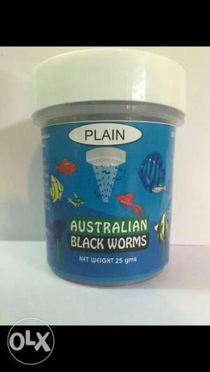 Plain Australian Black Worms for aquarium fish