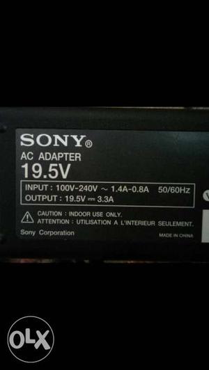 Sony laptop adapter charger original not used