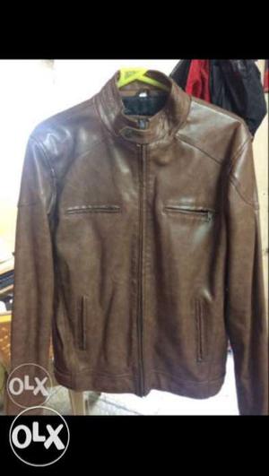 100% orignal leather jacket. Brown colour.Fire