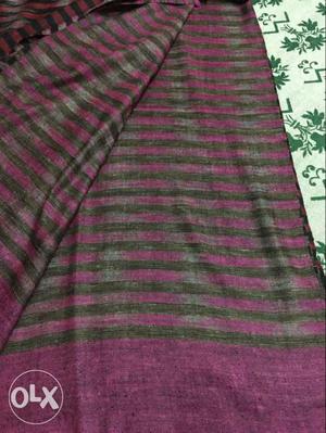 Black And Purple Stripes Textile