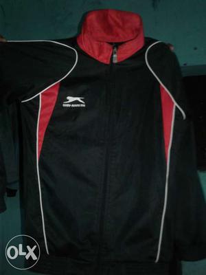 Black And Red Zipped Jacket