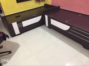 Black And White Wooden Bed Frames