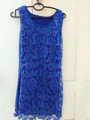 Blue laced frock