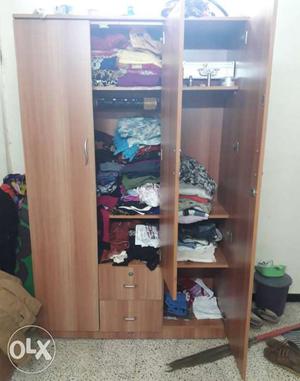 Brown Wooden Wardrobe