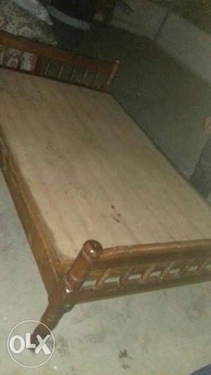 Brown double cot ply Wooden Bed Frame.urgent sale.price is