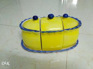 Chinai mati 3 bowl with lid