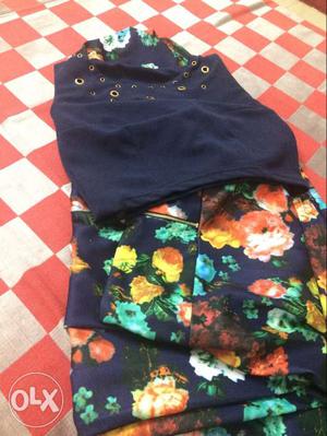 Crop top with long skirt never used side: free