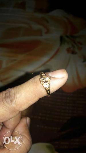 Gold plated ring for ladies