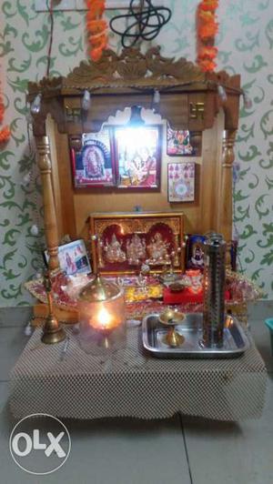 Mandir for puja made with sevenwood with good