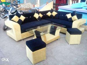 Most beautiful corner L shape sofa.