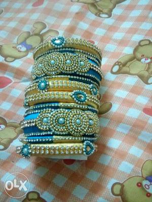 My handmade silk thread bangles