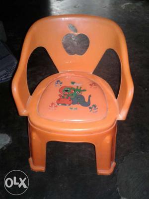 New Baby's Orange Potty Trainer Chair