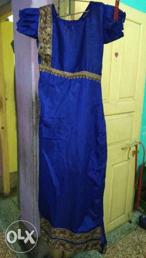 New blur gown dress.. long.. size fit up-to xl..