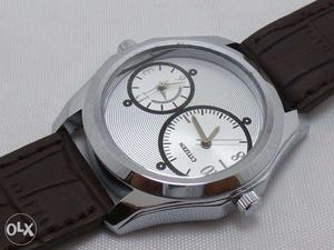 Quartz Dual Time Wrist Watch