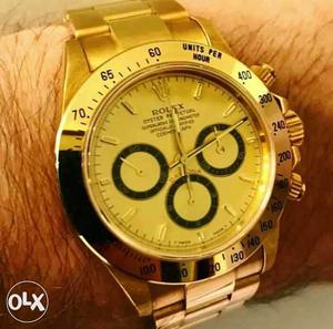 Read description Rolex watch Daytona oyester perpetual gold