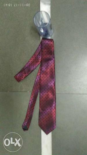 Red Satin Necktie
