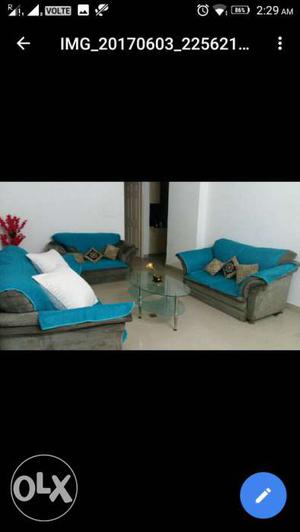 Seven seater sofa with cover