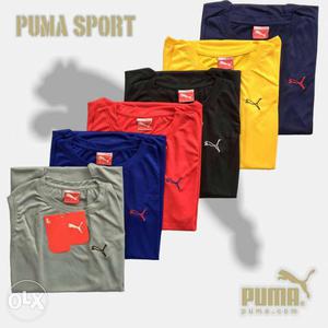 Six Puma Sport Shirts
